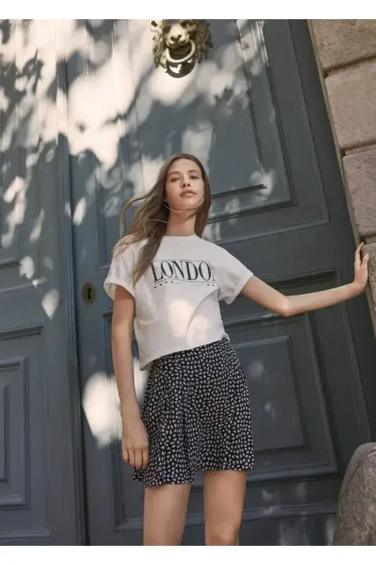 Pilili Mini Yubka - Qora - 7