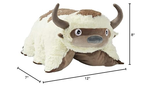 Pillow Pets 16” Appa Stuffed Animal, Nickelodeon Avatar The Last Airbender Plush Toy, white - 1