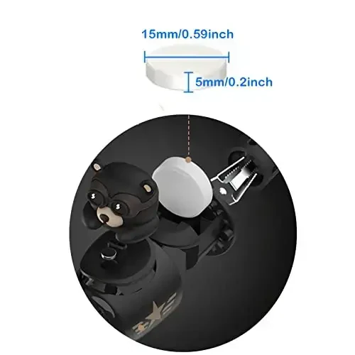 Pilot Avtomobil Havo Tozalagich, Yoqimli Orangutan Avtomobil Ventilyatsiya Klipi Havo Tozalagich Avtomobil Havo Chiqishi Fan Diffuzori, Avtomobil Ichki Ventilyatsiya Dekoratsiyasi (Bosh Silkitgan Uslub - Yashil) - 4