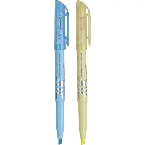 Pilot FriXion Light Pastel o'chiriladigan markerlari, keski uchi, turli xil ranglar, 2 dona - 3