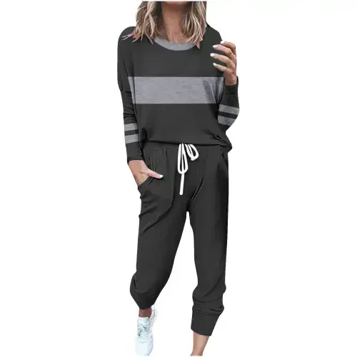 pimelu Womens Tracksuit Teen Girls Matching Sweat Sets For Women Sweat Sets For Women 2 Piece Y2K Clothes Plus Size Fall Clothes For Women 2025 2025- - 1