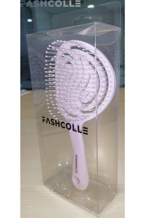 Pink 3D Oval Hair Brush - 4