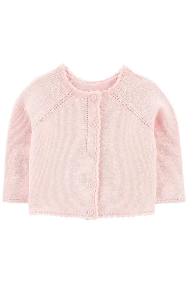 Pink Baby Girl Cardigan - 1