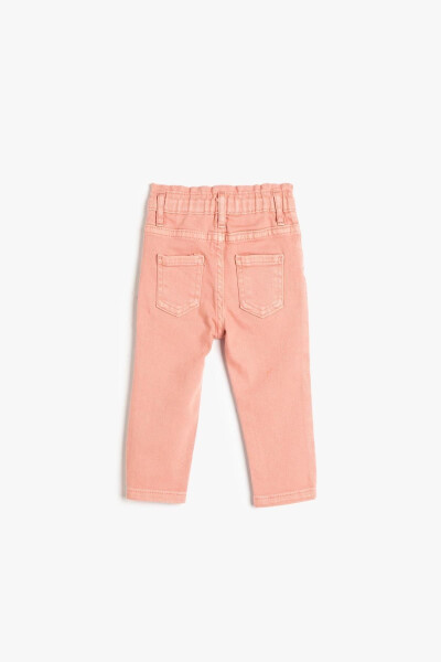 Pink baby girl jeans - 2