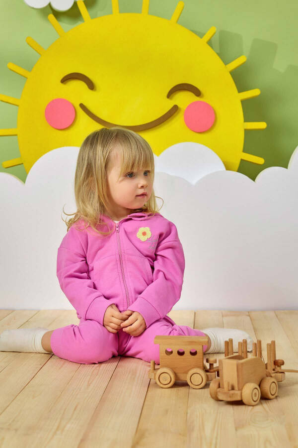 Pink Baby Girl Sweatpants - 1
