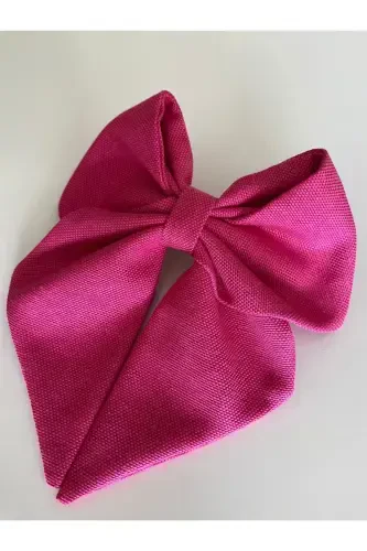 PINK BRIDE HAIR CLIP / RIBBON HAIR CLIP-Pink - 2