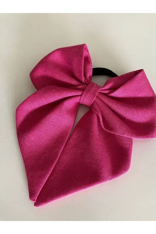 PINK BRIDE HAIR CLIP / RIBBON HAIR CLIP-Pink - 4