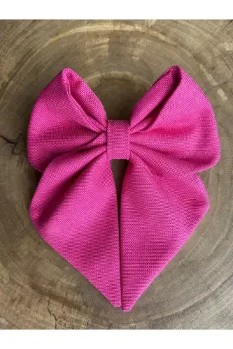 PINK BRIDE HAIR CLIP / RIBBON HAIR CLIP-Pink - 5