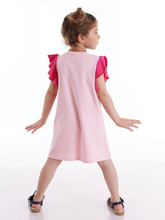 Pink Butterfly Girl Dress - 7