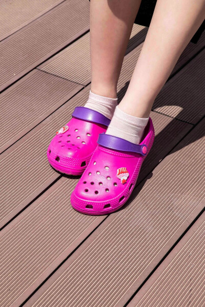 Pink Children's Summer Sandals with Accessories - 11