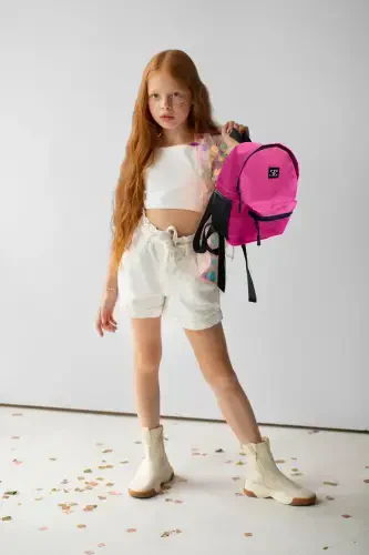 Pink Colored Children Kindergarten Nursery Preschool Backpack-PINK - 1