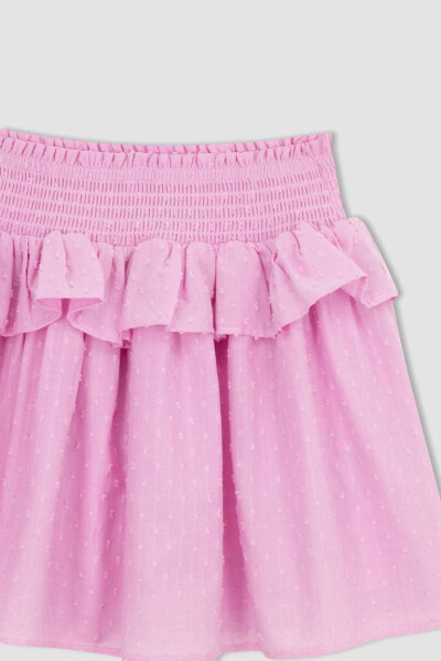 Pink Cotton Skirt for Girls - 8