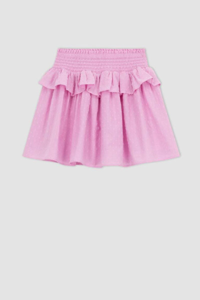 Pink Cotton Skirt for Girls - 8