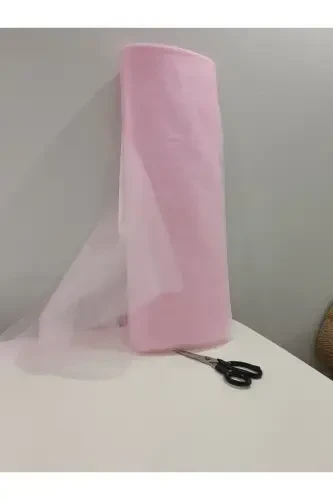 Pink Decoration Tulle, bundle Dowry Bride Groom Engagement Wedding Convoy Door Suitcase Gift Ornament, 100x300-Pink - 3