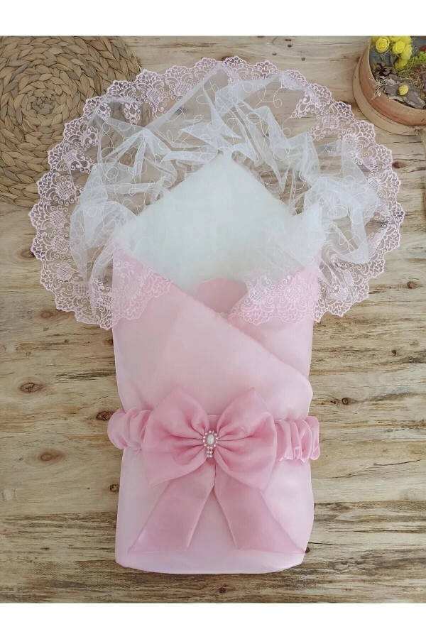 Pink Dove Crystal Baby Swaddle for Girl - 5