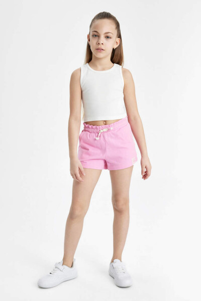 Pink Girls' Drawstring Shorts - 2