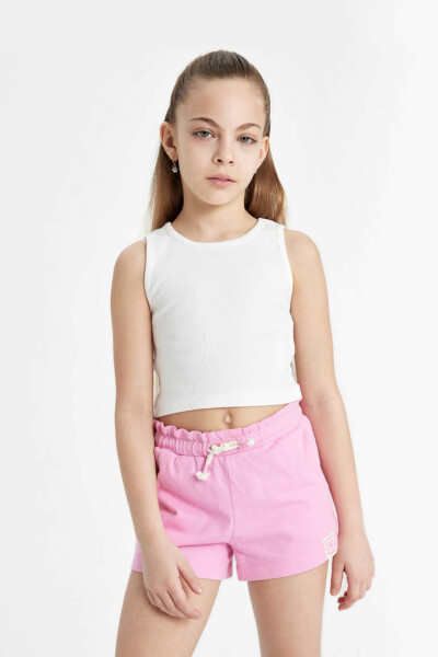 Pink Girls' Drawstring Shorts - 4