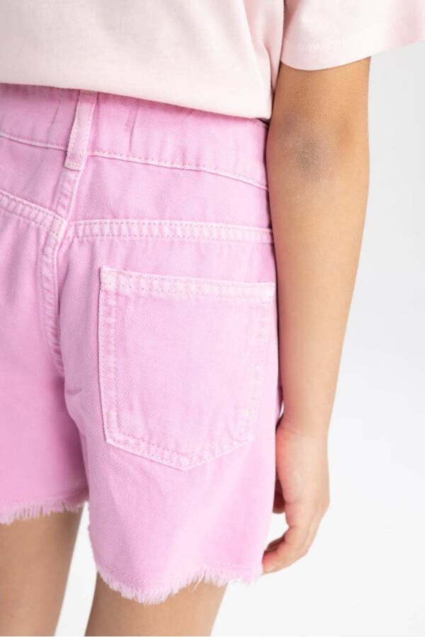 Pink Girls' Jean Shorts - 6