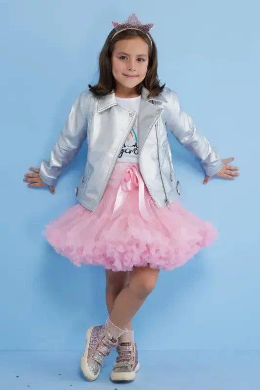 Pink Girls Tutu Skirt - Bonita-Pink - LE MABELLE