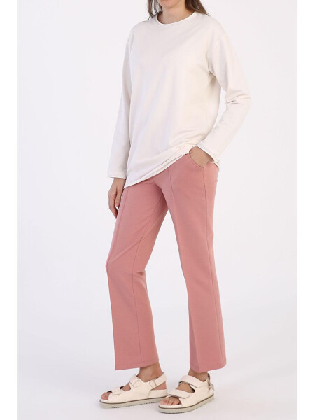 Pink Jogger Pants with a Flower Pocket - LC WAIKIKI (1)
