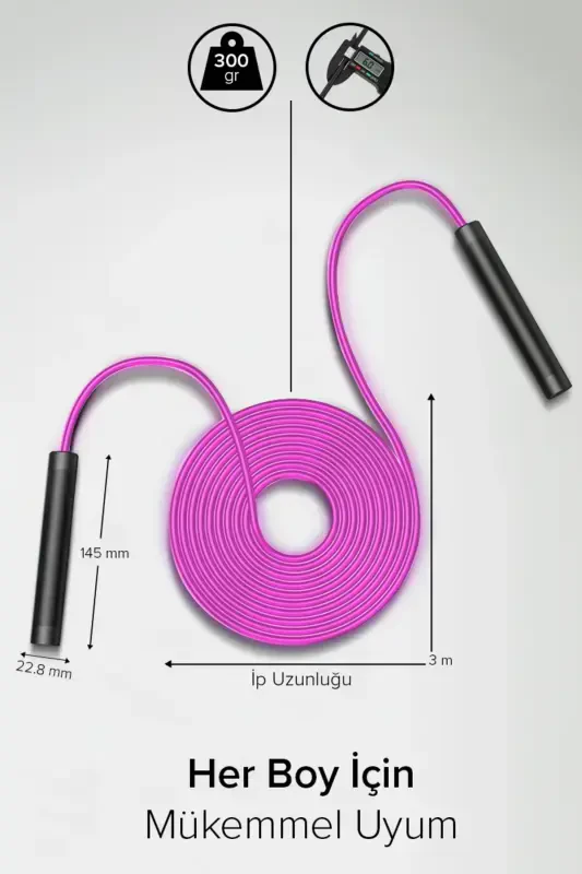 Pink Jumping Rope Atp-3000 - 2