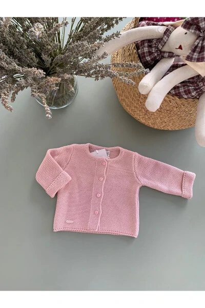 Pink Knit Baby Cardigan - Modazone