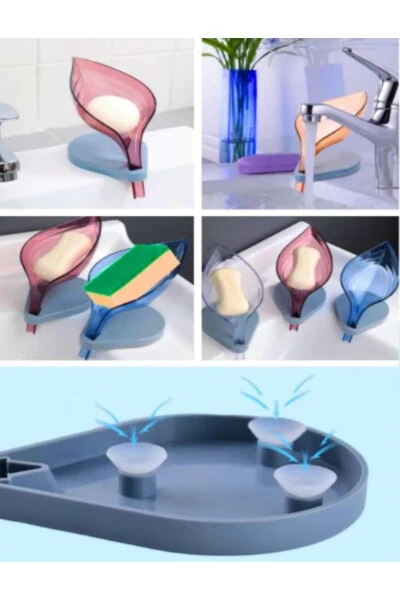 Pink Leaf Shaped Soap Dish - Modazone