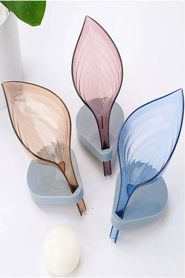 Pink Leaf Shaped Soap Dish - 3