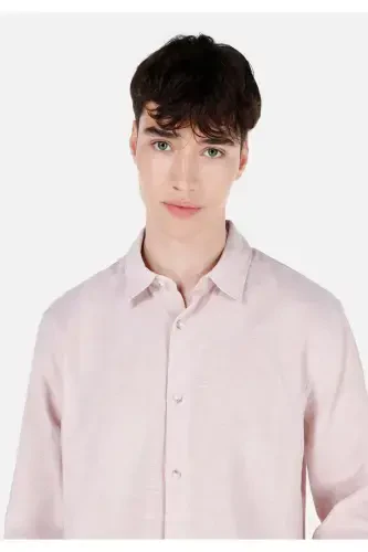 Pink men's shirt - 4