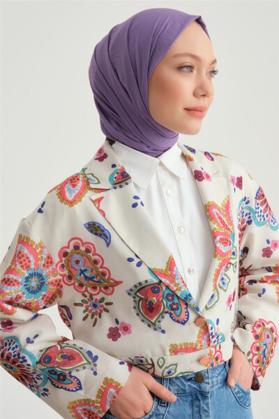 Pink patterned jacket (24Y5407) - 7