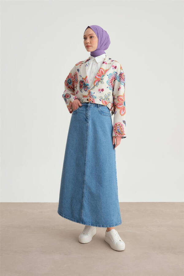 Pink patterned jacket (24Y5407) - 8