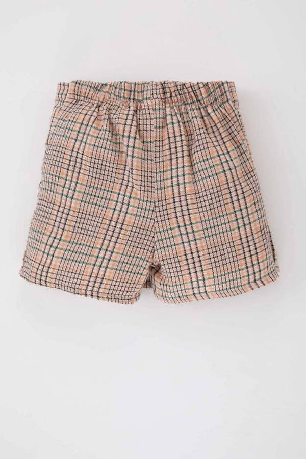 Pink Plaid Pleated Flannel Skirt for Baby Girl - 6