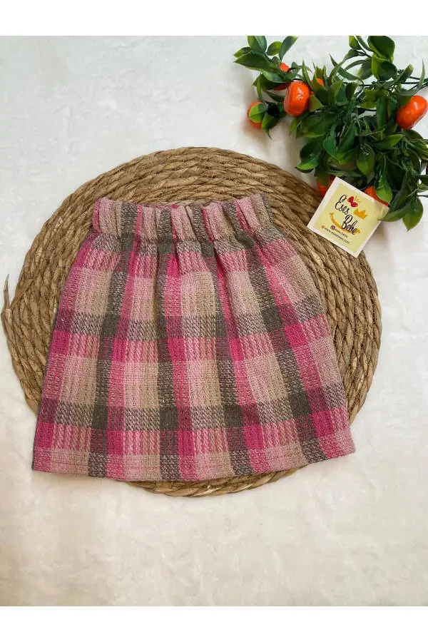 Pink Plaid Princess Skirt for Girls / Babies - 1