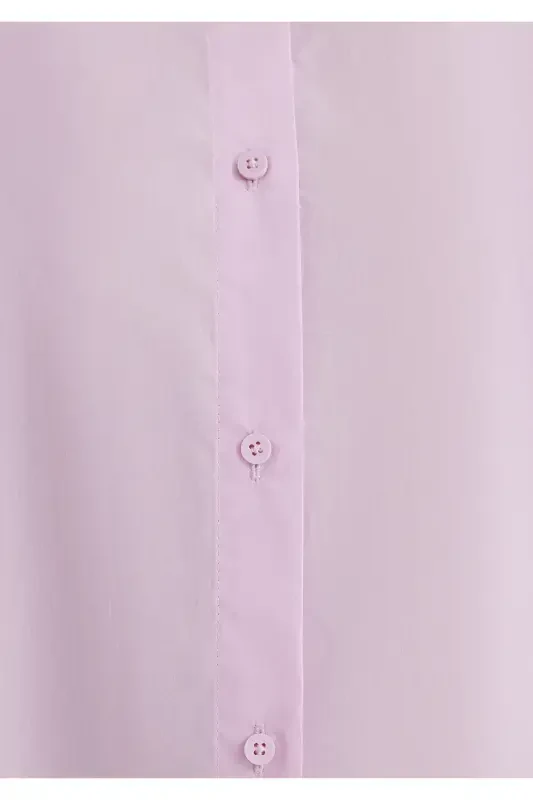 Pink Poplin Shirt Oversize / Wide Cut 1210103 - 7
