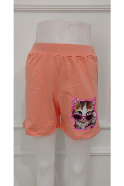 Pink Printed Shorts for Girls - 2