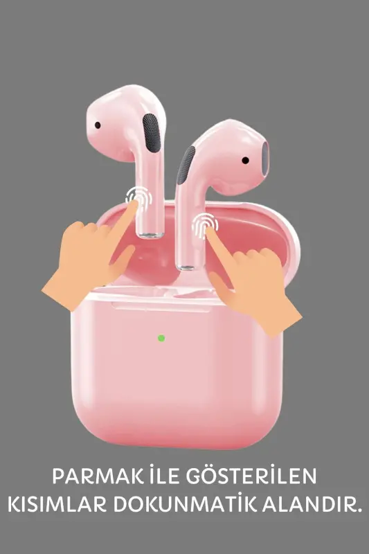 Pink Pro 5 Plus Premium A Quality Bluetooth Version 5.3 Bluetooth Headset-Pink with Free Case - 3