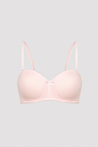 Pink Push-Up Underwire Non-Padded Lotus Bra - 12