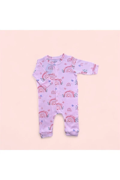 Pink Rainbow Print Baby Girl Romper - COOL