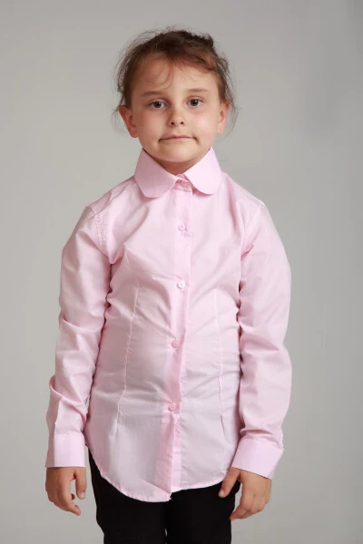 Pink School Shirt for Girls - DRAGORA