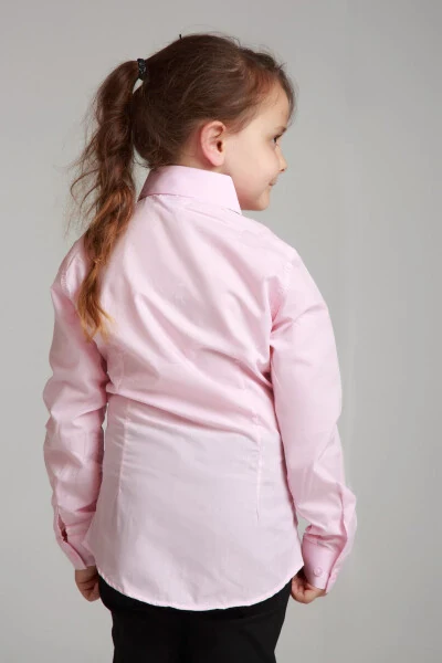 Pink School Shirt for Girls - 3