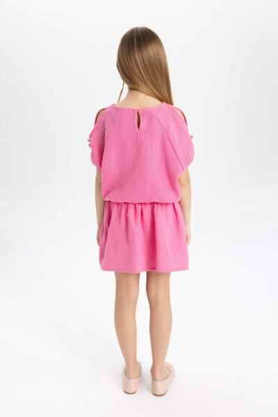 Pink Short Sleeve T-Shirt and Skirt 2-Piece Set for Girls - 6