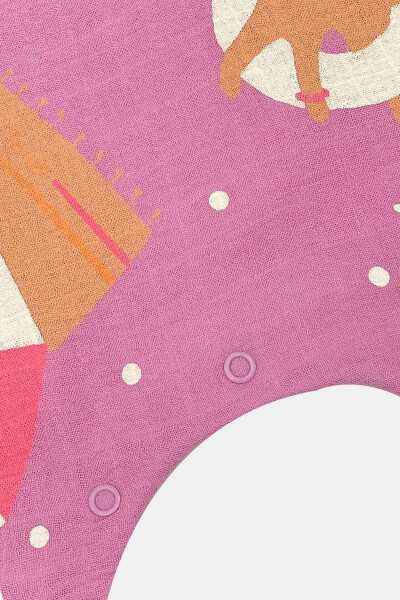 Pink Strap 100% Cotton Muslin Baby Girl Romper Jumpsuit | Summer Dress | Oeko-tex Certified - 3