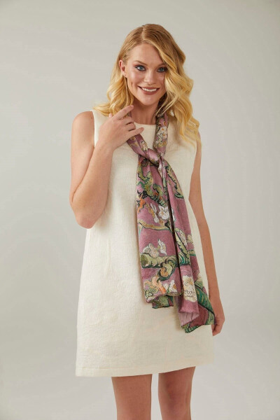 Pink Van Gogh Almond Blossoms Scarf 