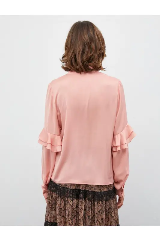 Pink Women Blouse 4WAK60028EW-PEMBE - 4