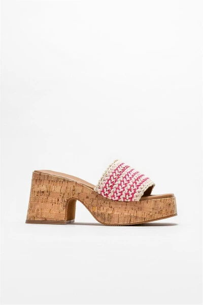 Pink Women's Heeled Slipper - ELLE