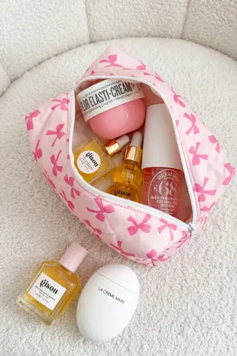 Pinkly Makyaj Çantası-Pembe25 