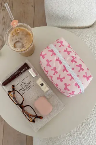 Pinkly Makyaj Çantası-Pembe25 - 3