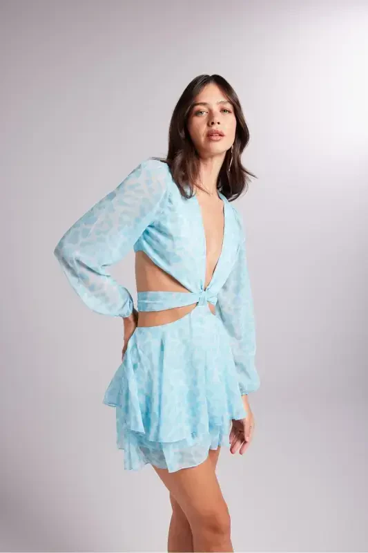 Pinky Dress Blue-Blue - 4