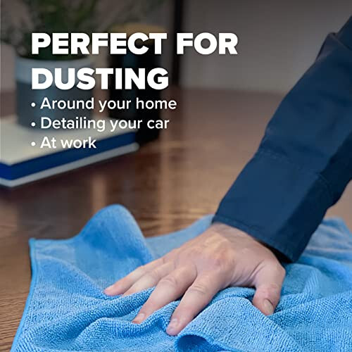 Pinnacle Mercantile Microfiber Cleaning Cloth - Large 16x16 inches Lint Free Microfiber Towel - Versatile Microfiber Towels Cleaning Cloth for Home, Kitchen, Car & More - 5