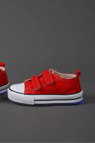 Pino Model Işıklı Unisex Bebek ve Çocuk Kırmızı Spor Ayakkabı - Kırmızı - 3
